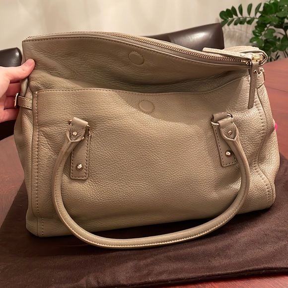 Kate Spade Leather Taupe Fold-over Bag - Picture 5 of 12